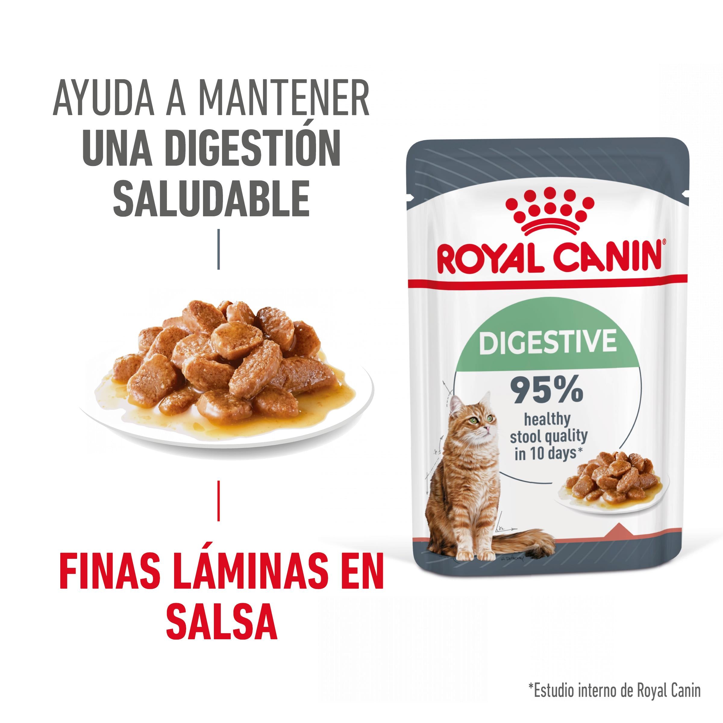 Royal Canin Digestive Care Finas Láminas en Salsa 85 g Húmedo para Gatos al mejor precio -todoastorenimal.com