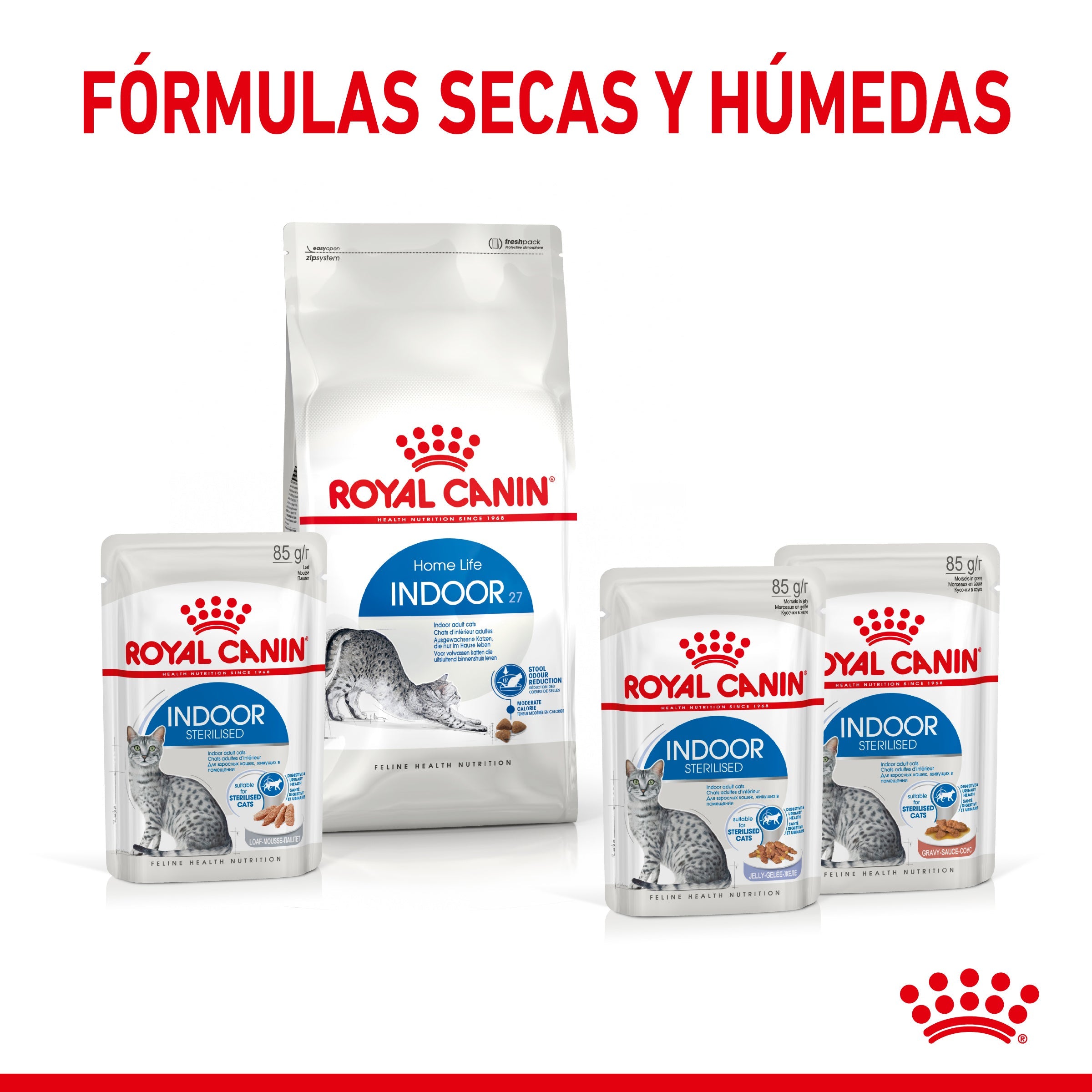 Royal Canin Indoor Sterilized 85 g Comida Húmeda en Salsa para Gatos al mejor precio -todoastorenimal.com