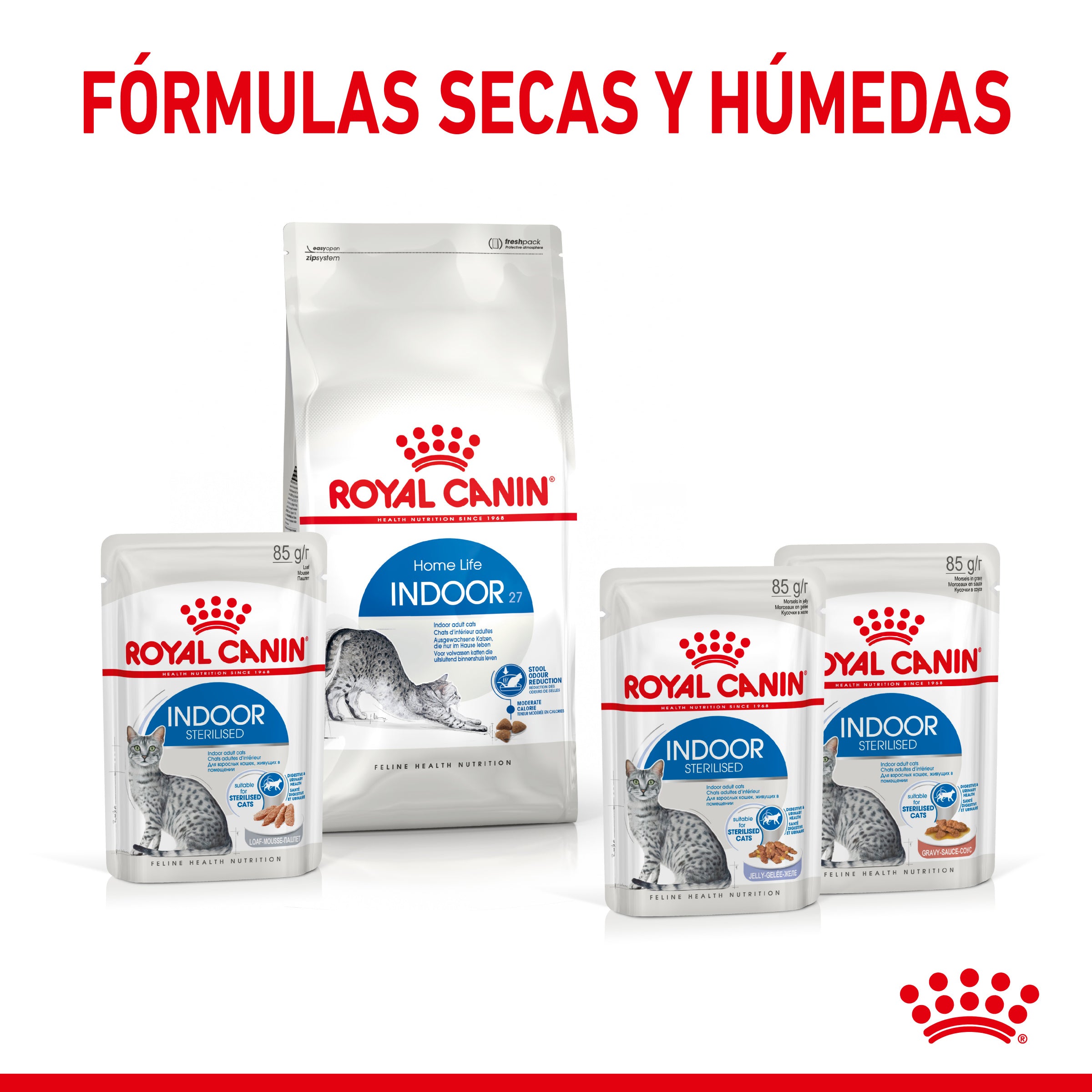 Royal Canin Indoor Sterilized 85 g Comida Húmeda en Salsa para Gatos al mejor precio -todoastorenimal.com