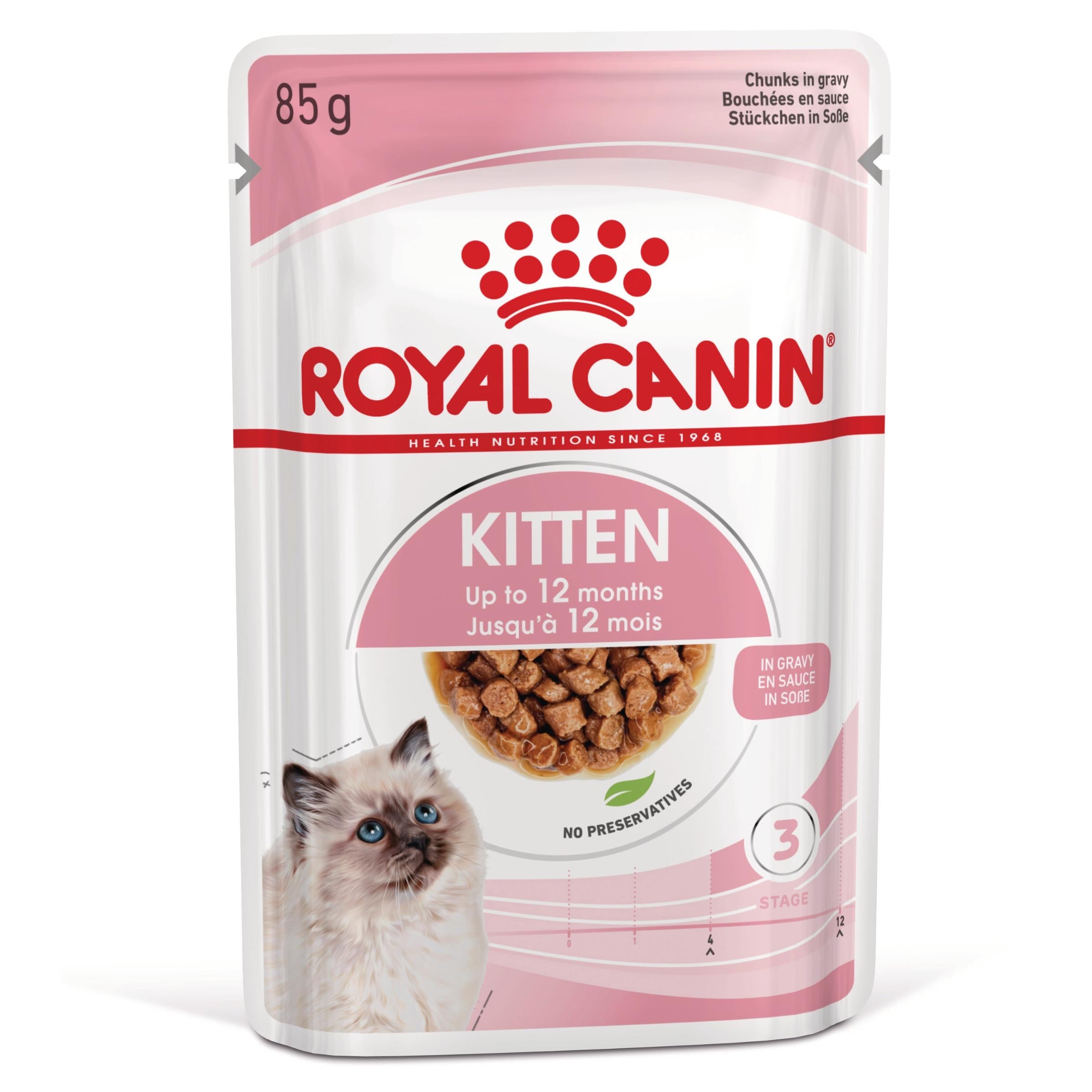 Royal Canin Kitten Húmedo 85 g para Gatos | Salsa, Gelatina o Paté al mejor precio -todoastorenimal.com