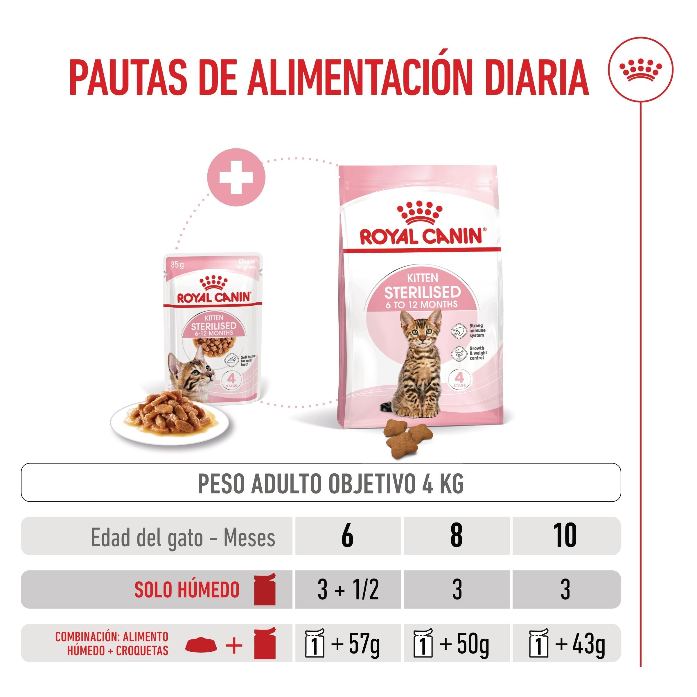 Royal Canin Kitten Sterilized en Salsa 85 g Comida Húmeda para Gatitos al mejor precio -todoastorenimal.com