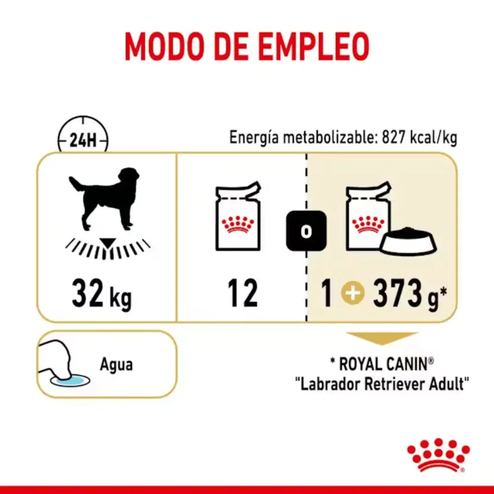 Royal Canin Labrador Adult 140 g Húmedo al mejor precio -todoastorenimal.com