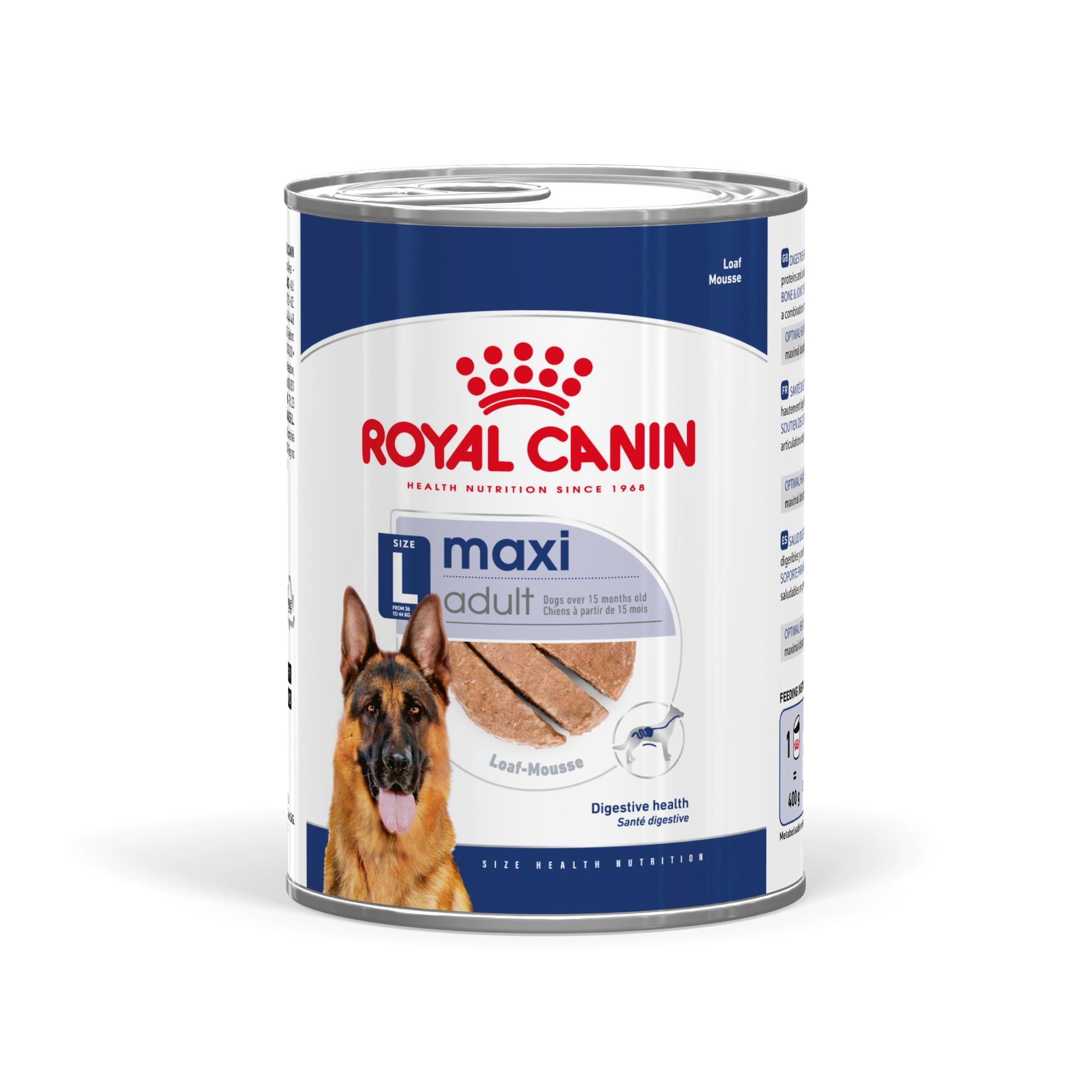 Royal Canin Maxi Adult Lata 410 g Paté Húmedo para Perros al mejor precio -todoastorenimal.com