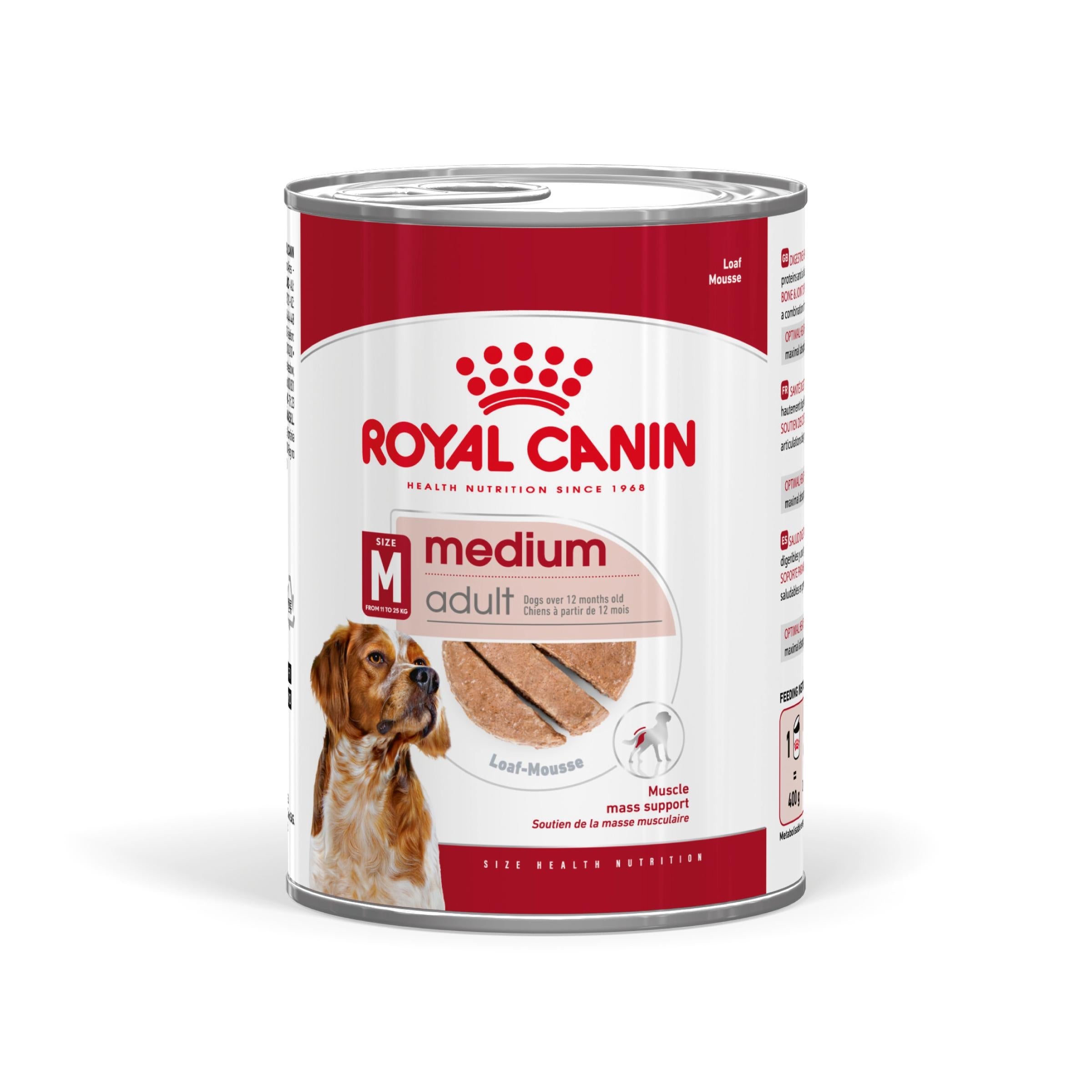 Royal Canin Medium Adult 410 g lata perro húmedo al mejor precio -todoastorenimal.com