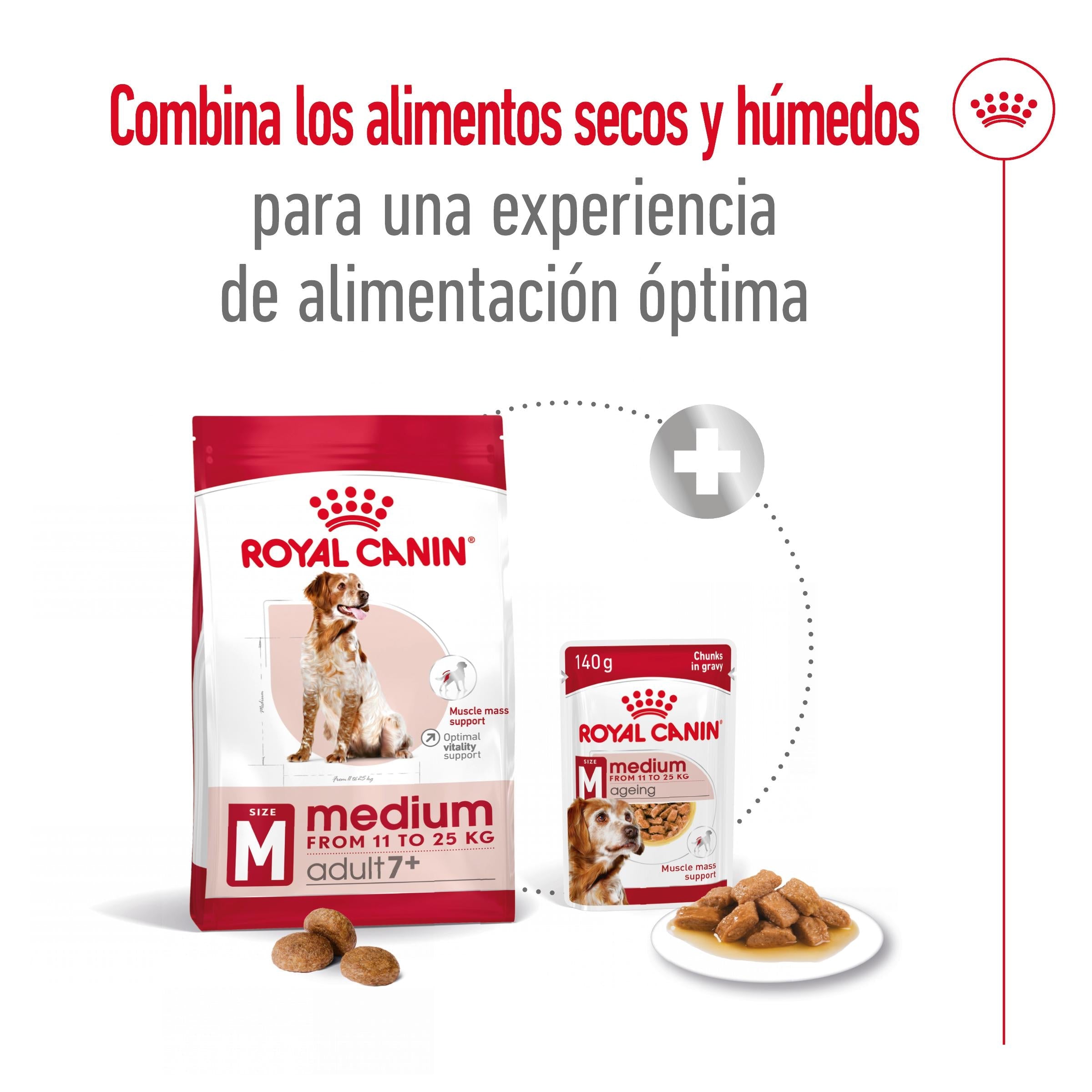 Royal Canin Medium Adult 7+ Pienso para Perros al mejor precio -todoastorenimal.com