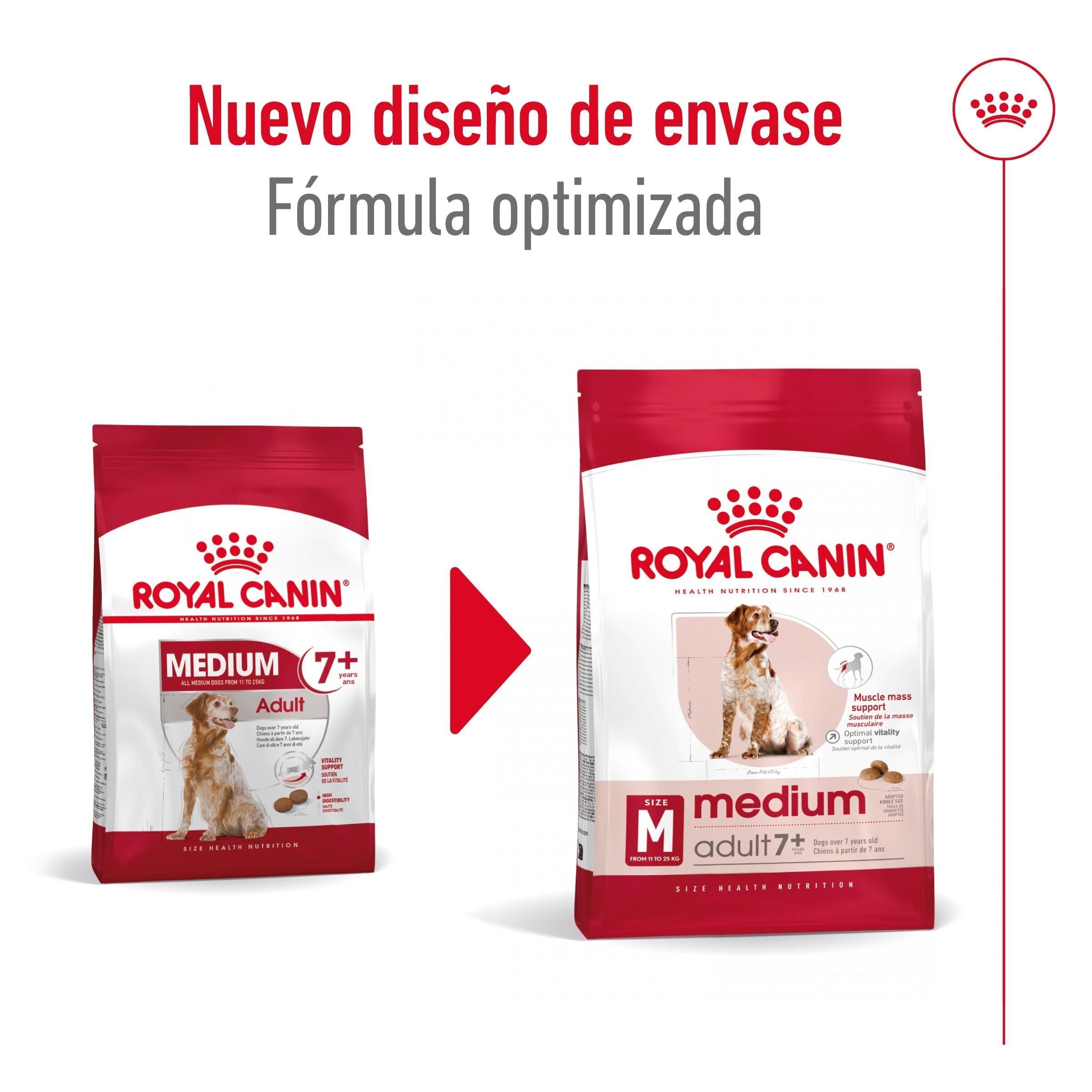 Royal Canin Medium Adult 7+ Pienso para Perros al mejor precio -todoastorenimal.com