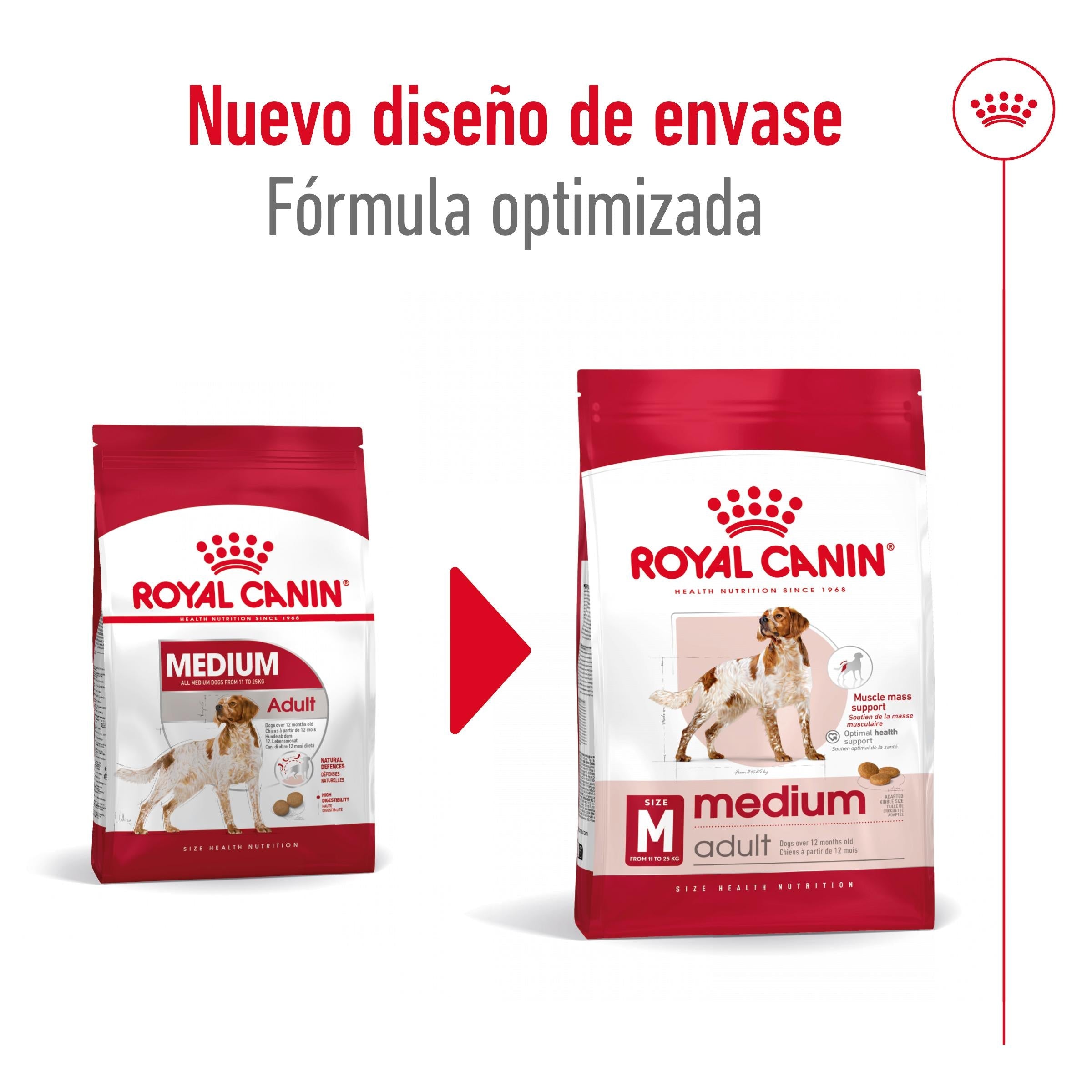 Royal Canin Medium Adult Pienso para Perros al mejor precio -todoastorenimal.com