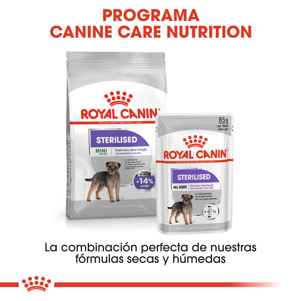 Royal Canin Mini Sterilized Care Pienso para Perros Esterilizados al mejor precio -todoastorenimal.com