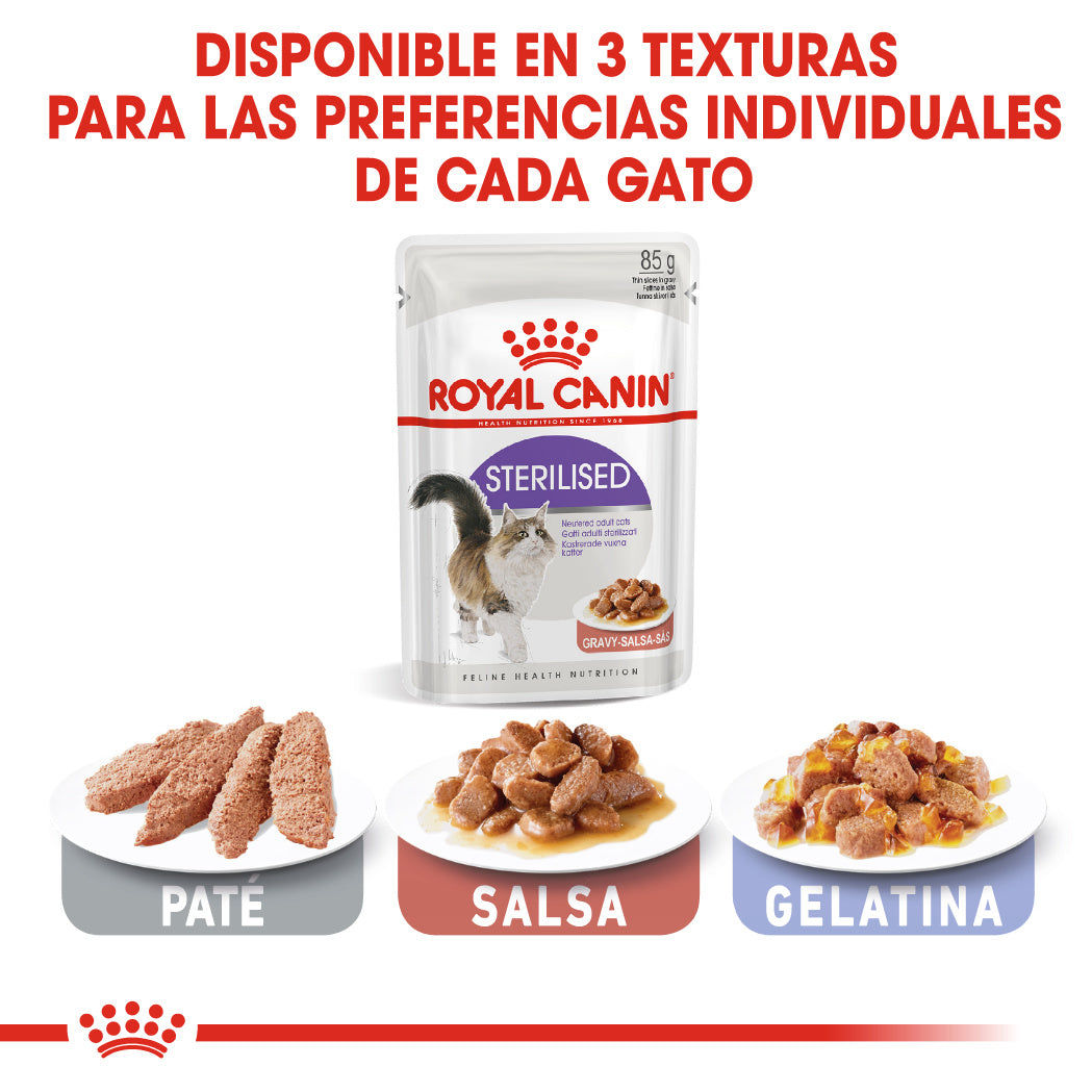 Royal Canin Sterilized Salsa 85 g Comida Húmeda para Gatos al mejor precio -todoastorenimal.com