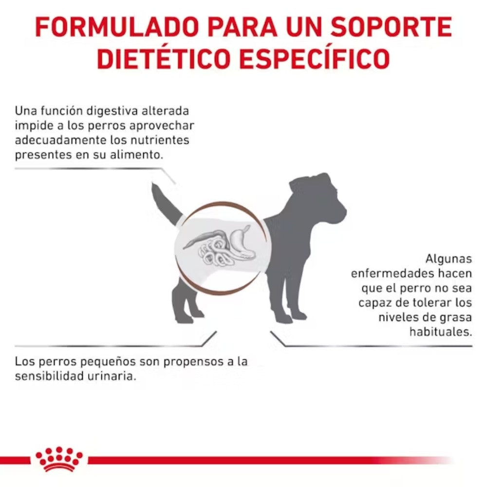 Royal Canin Veterinary Gastrointestinal Low Fat Small Dog Pienso para Perros al mejor precio -todoastorenimal.com