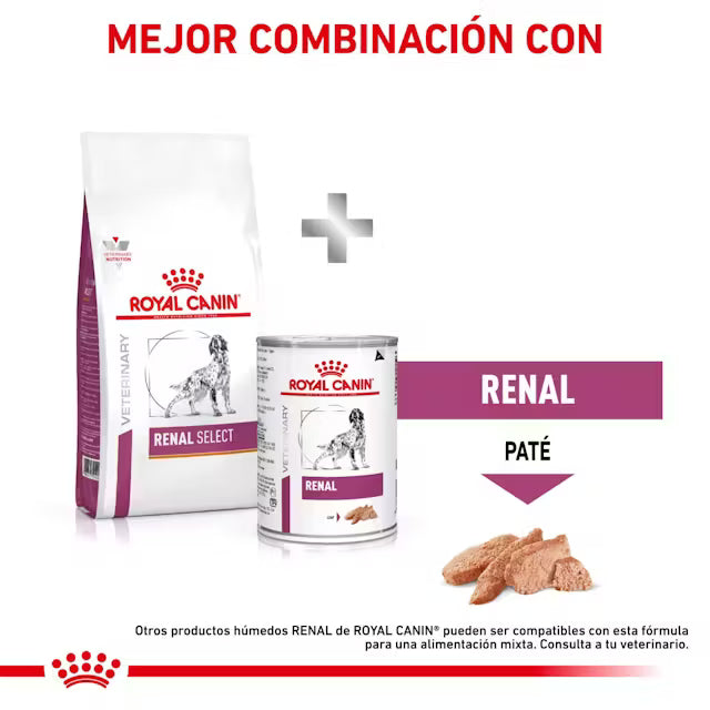 Royal Canin Veterinary Renal Select 2 kg Perro al mejor precio -todoastorenimal.com
