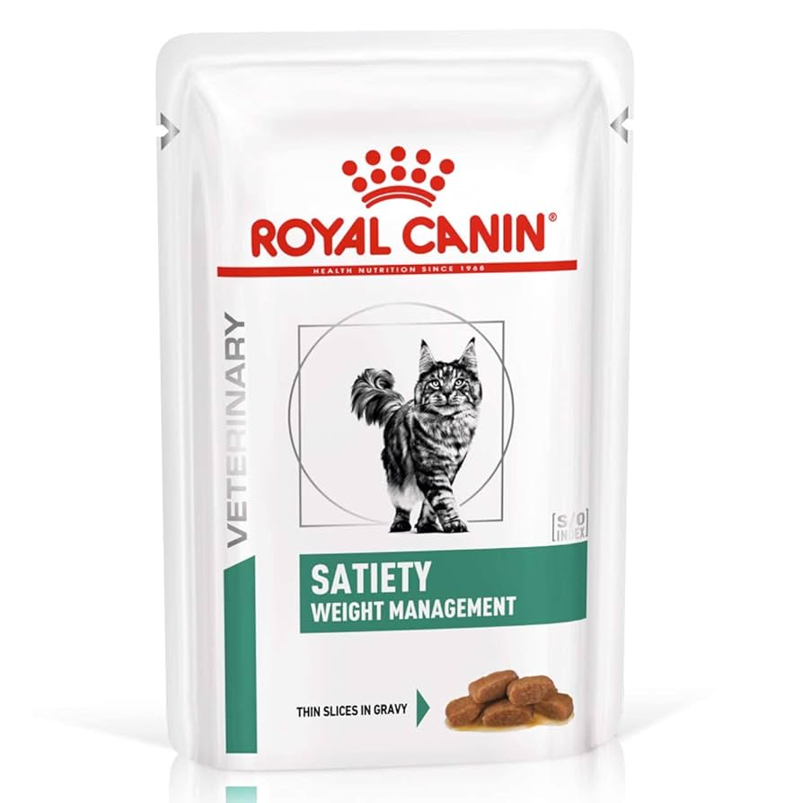 Royal Canin Veterinary Satiety Weight Management Finas Láminas en Salsa 85 g Húmedo para Gatos al mejor precio -todoastorenimal.com