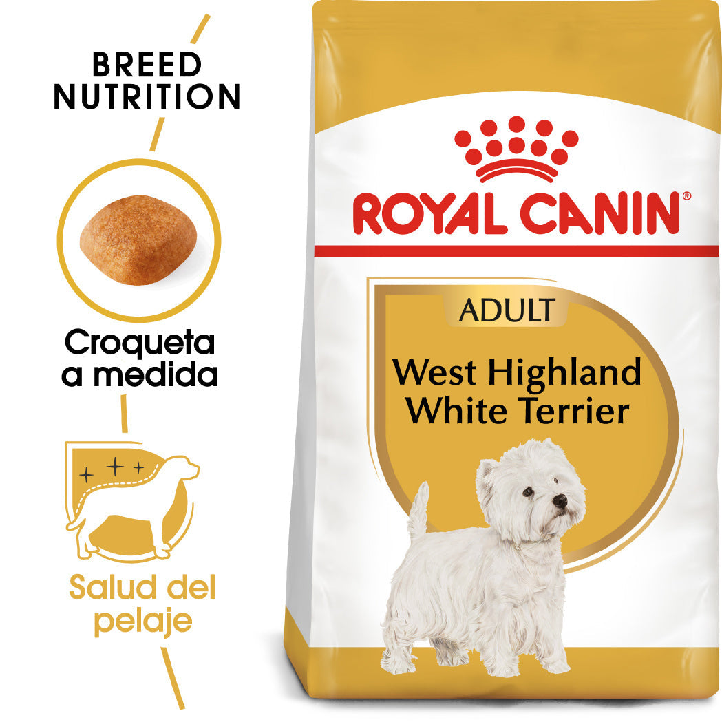 Royal Canin West Highland White Terrier Adulto Pienso para Perros de Raza al mejor precio -todoastorenimal.com