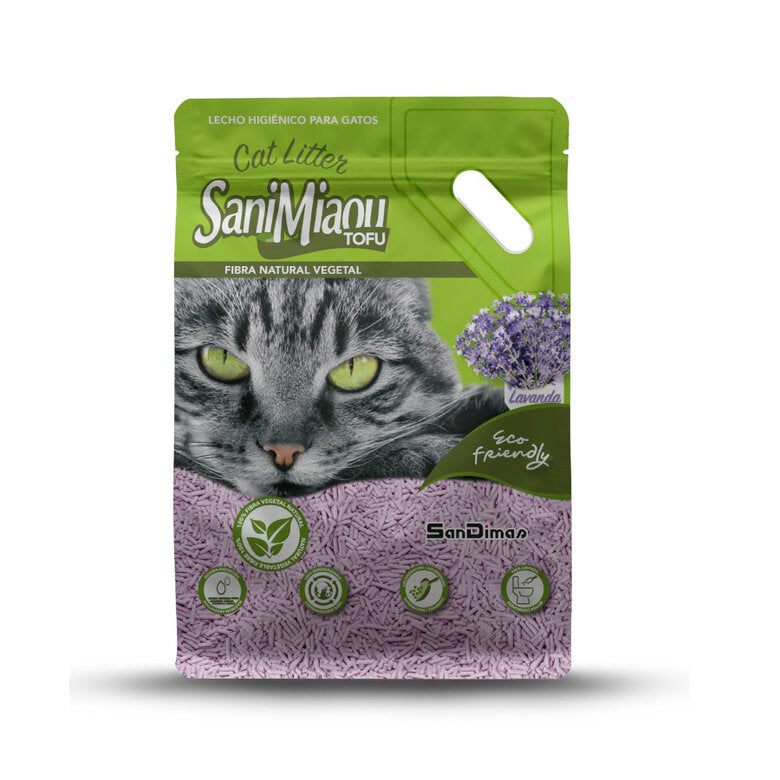 Sandimas Arena Natural Aglomerante de Tofu 6L (2,5kg) para Gatos al mejor precio -todoastorenimal.com