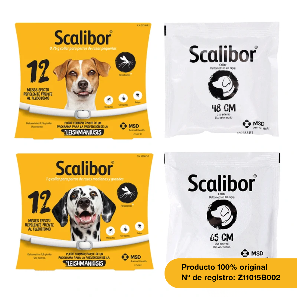 Scalibor Collar Antiparasitario para Perros | Mosquito Leishmania | Pulgas | Garrapatas al mejor precio -todoastorenimal.com