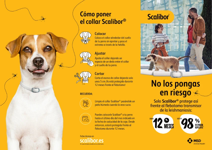 Scalibor Collar Antiparasitario para Perros | Mosquito Leishmania | Pulgas | Garrapatas al mejor precio -todoastorenimal.com