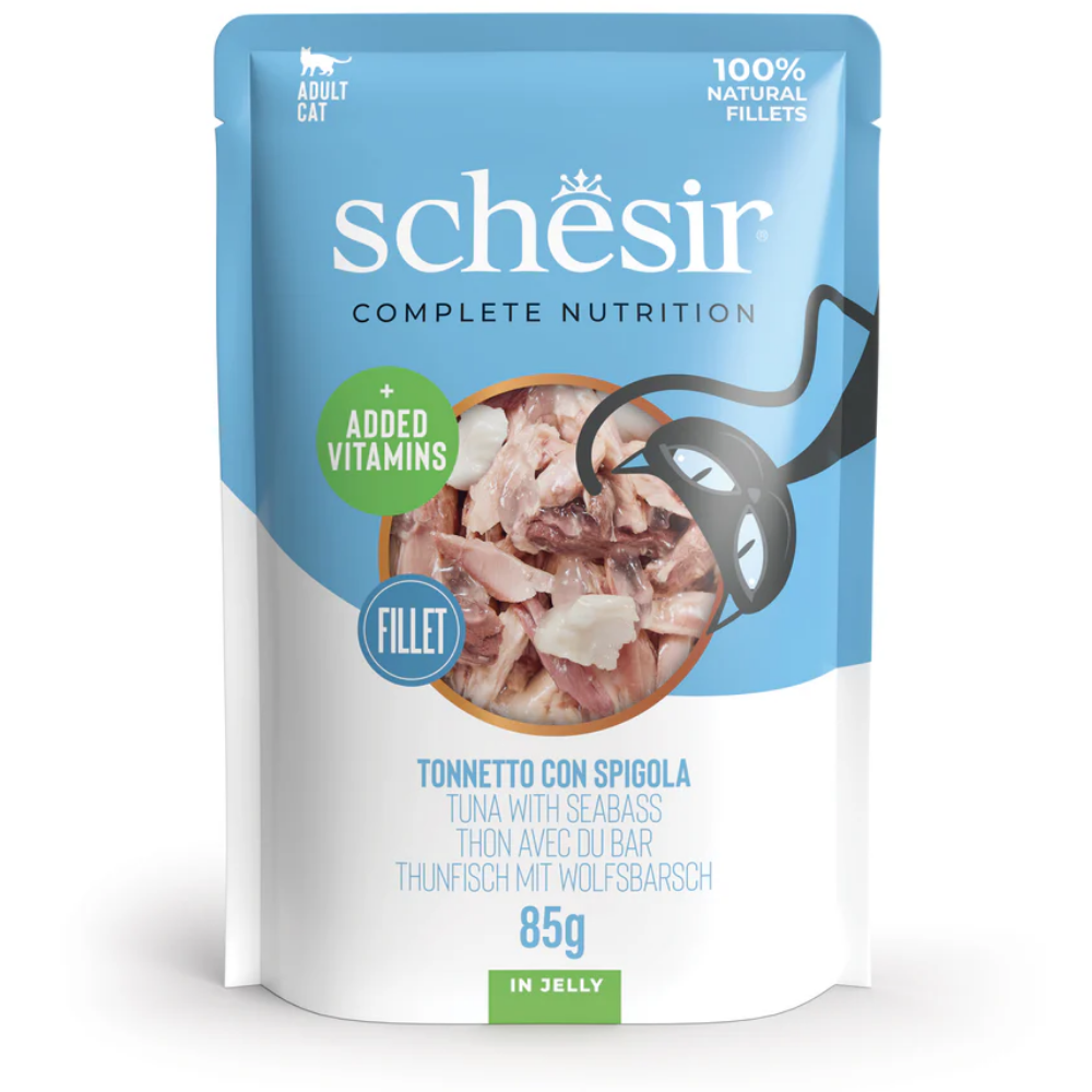 Schesir Sobres Gato 85 g Atún & Lubina al mejor precio -todoastorenimal.com
