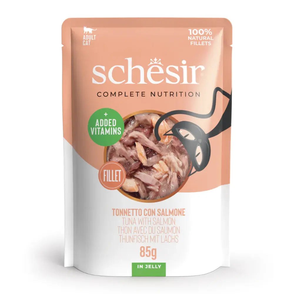 Schesir Sobres Gato 85 g Atún & Salmón al mejor precio -todoastorenimal.com