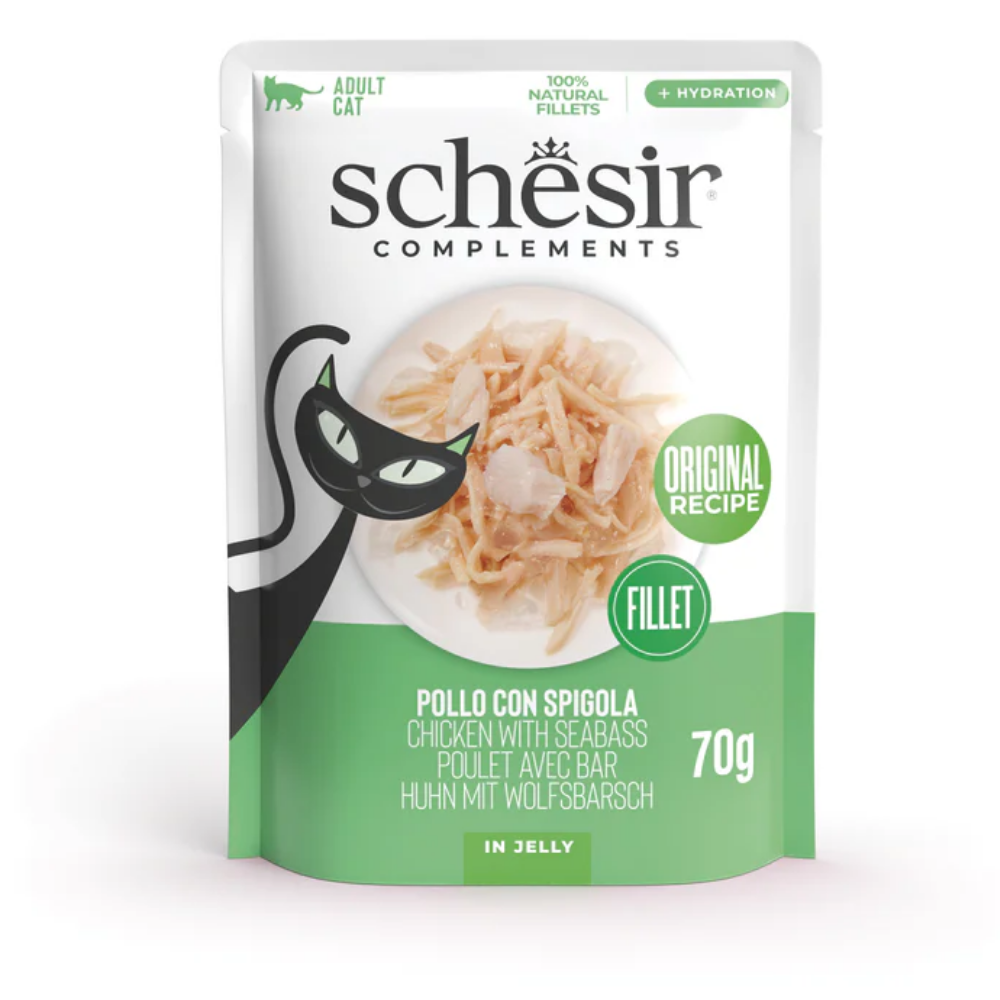 Schesir Sobres Gato 85 g Pollo & Lubina al mejor precio -todoastorenimal.com