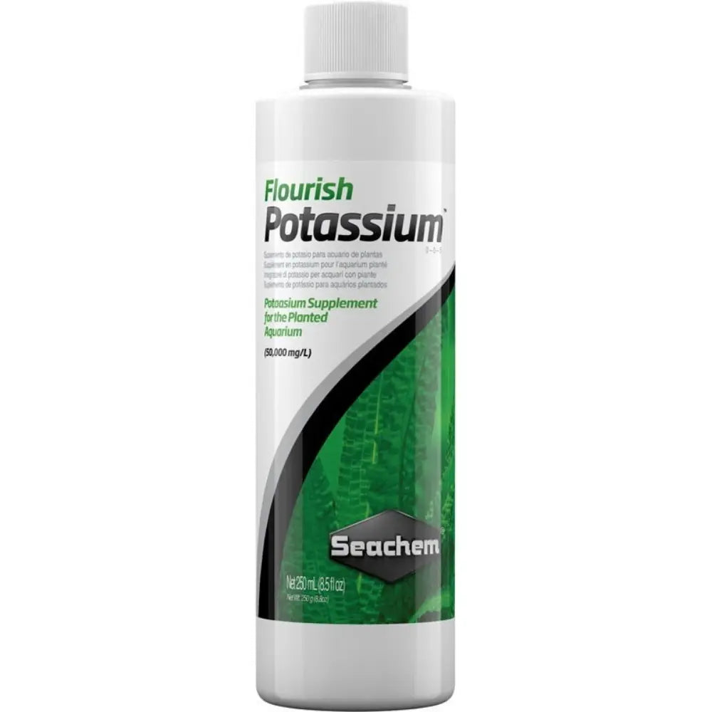 Seachem Flourish Potassium Abono Líquido Rico en Potasio para Acuarios de Agua Dulce al mejor precio -todoastorenimal.com