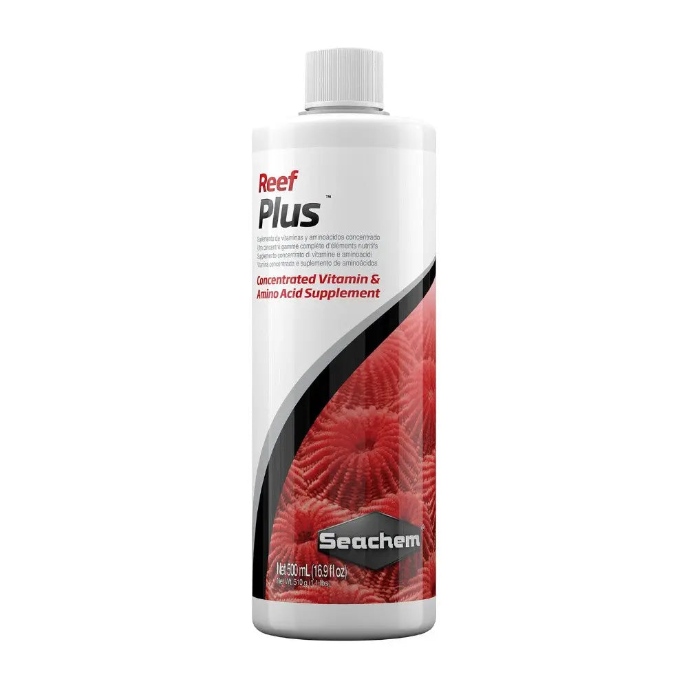 Seachem Reef Plus Vitamina, Minerales y Aminoácidos para Acuarios de Agua Marina al mejor precio -todoastorenimal.com