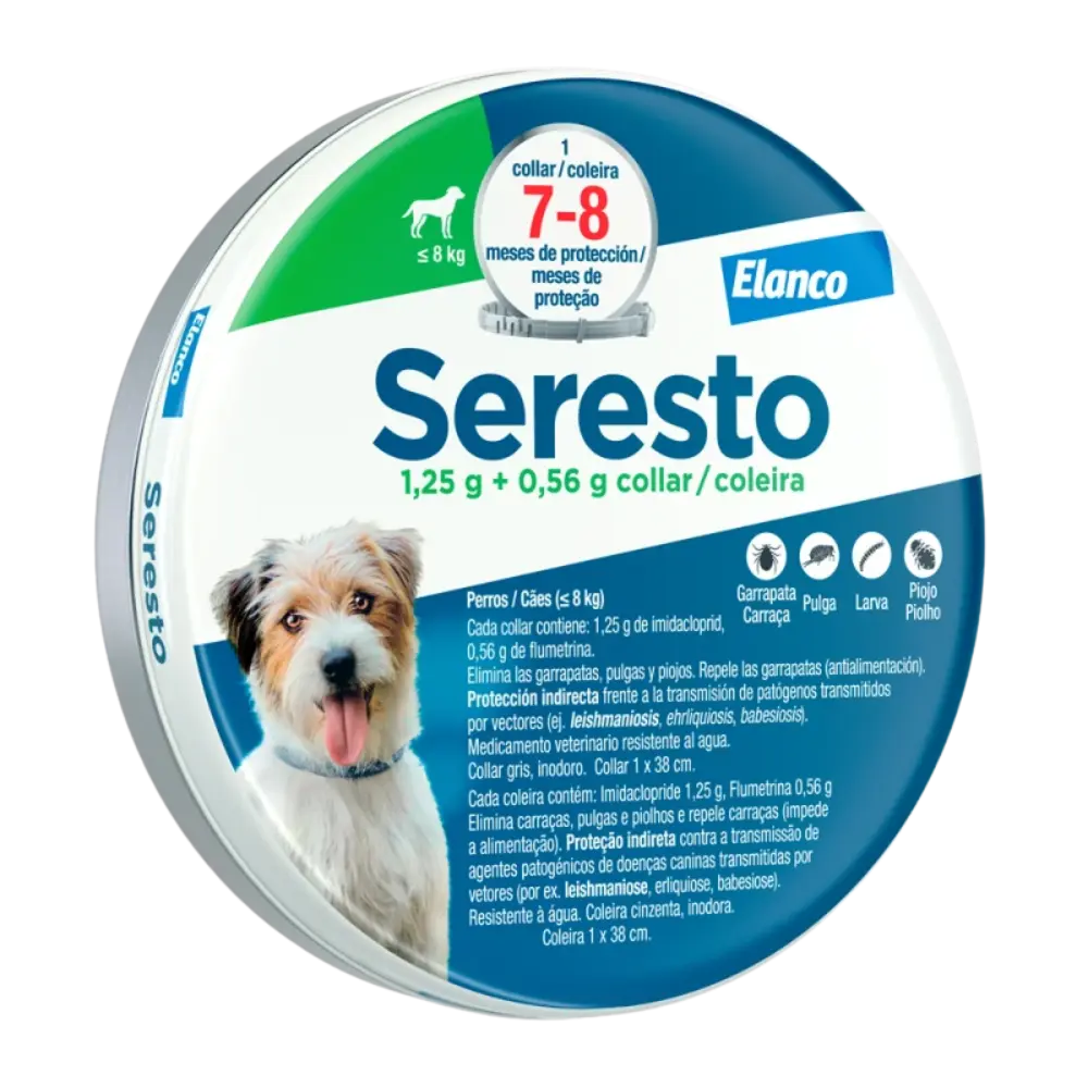 Seresto Collar Antiparasitario para Perros - Protección ante pulgas, garrapatas y mosquitos al mejor precio -todoastorenimal.com