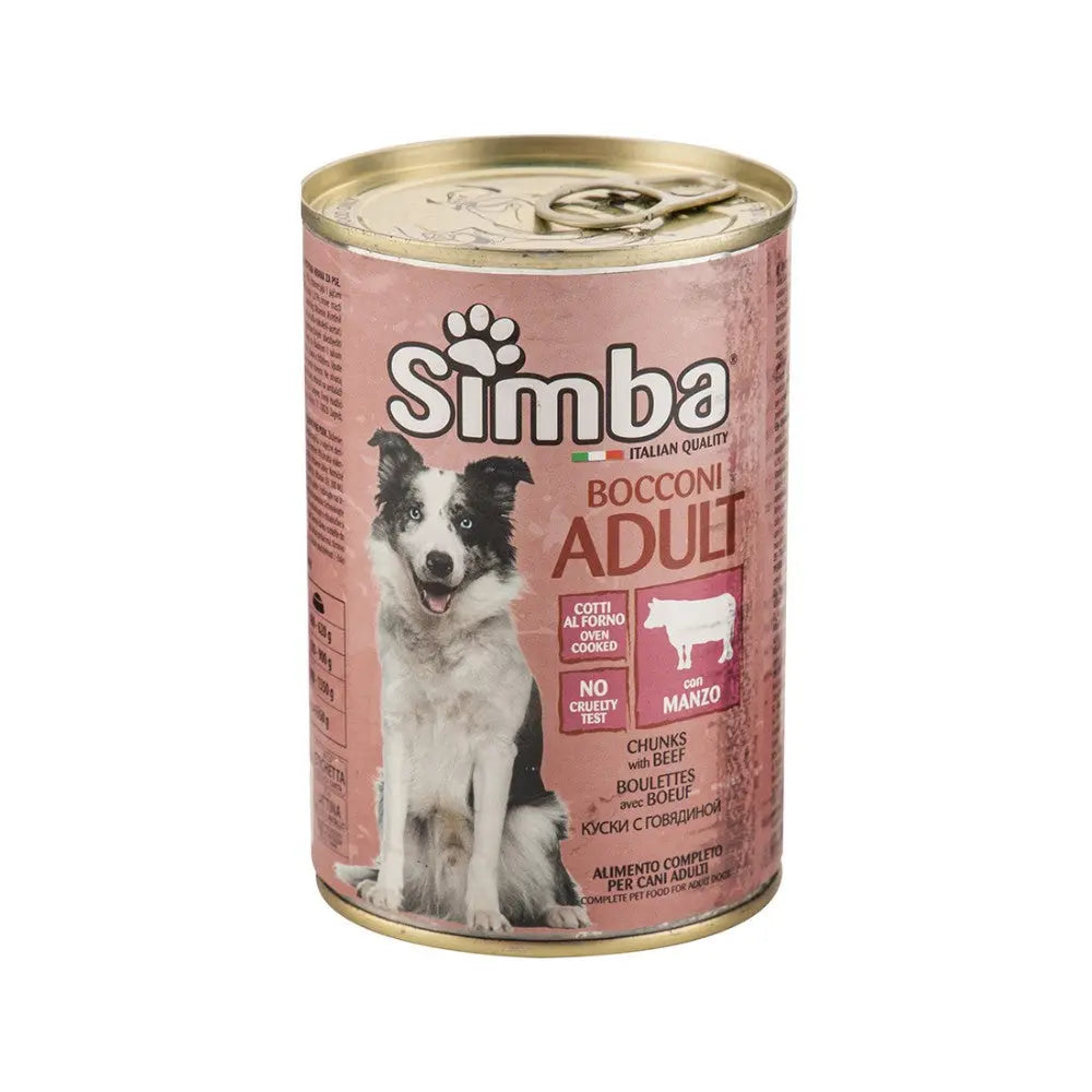 Simba Lata Bocados Comida Húmeda para Perros 1230 gr al mejor precio -todoastorenimal.com