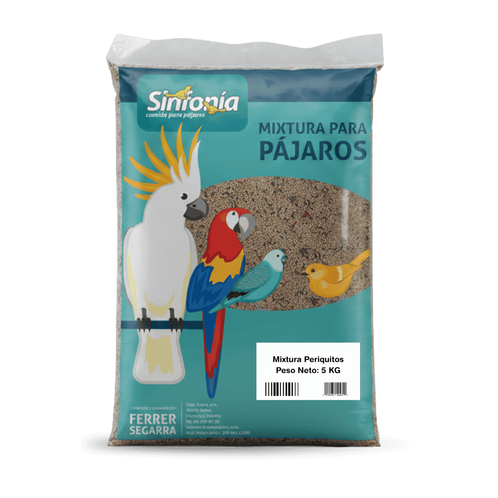 Sinfonía Mixtura para Agapornis y Ninfas Alimentación Natural Bolsa al mejor precio -todoastorenimal.com