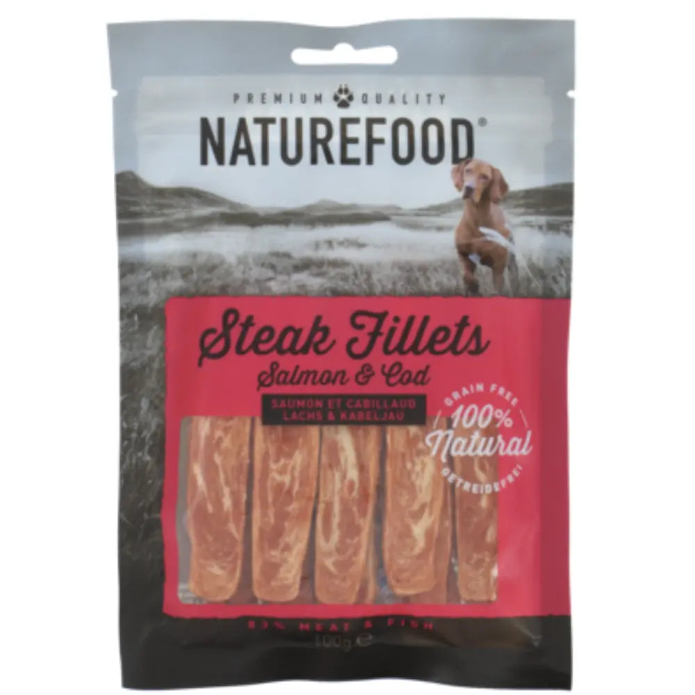 Snack Dog Naturefood Filete de Salmón 100 g al mejor precio -todoastorenimal.com