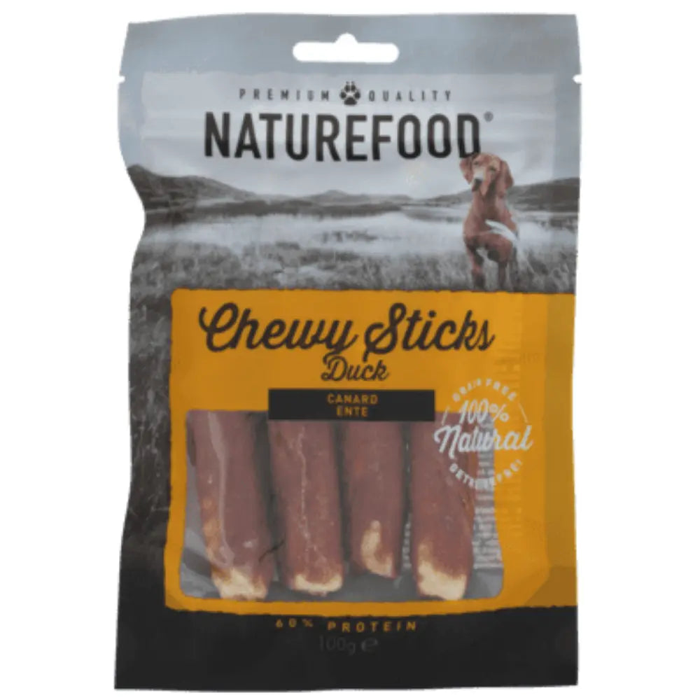 Snack Dog Naturefood Palitos Masticables Pato 100 g al mejor precio -todoastorenimal.com