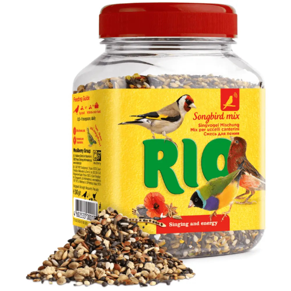 Snack Mix Pájaro Cantor Natural Para Aves 240 g Rio al mejor precio -todoastorenimal.com