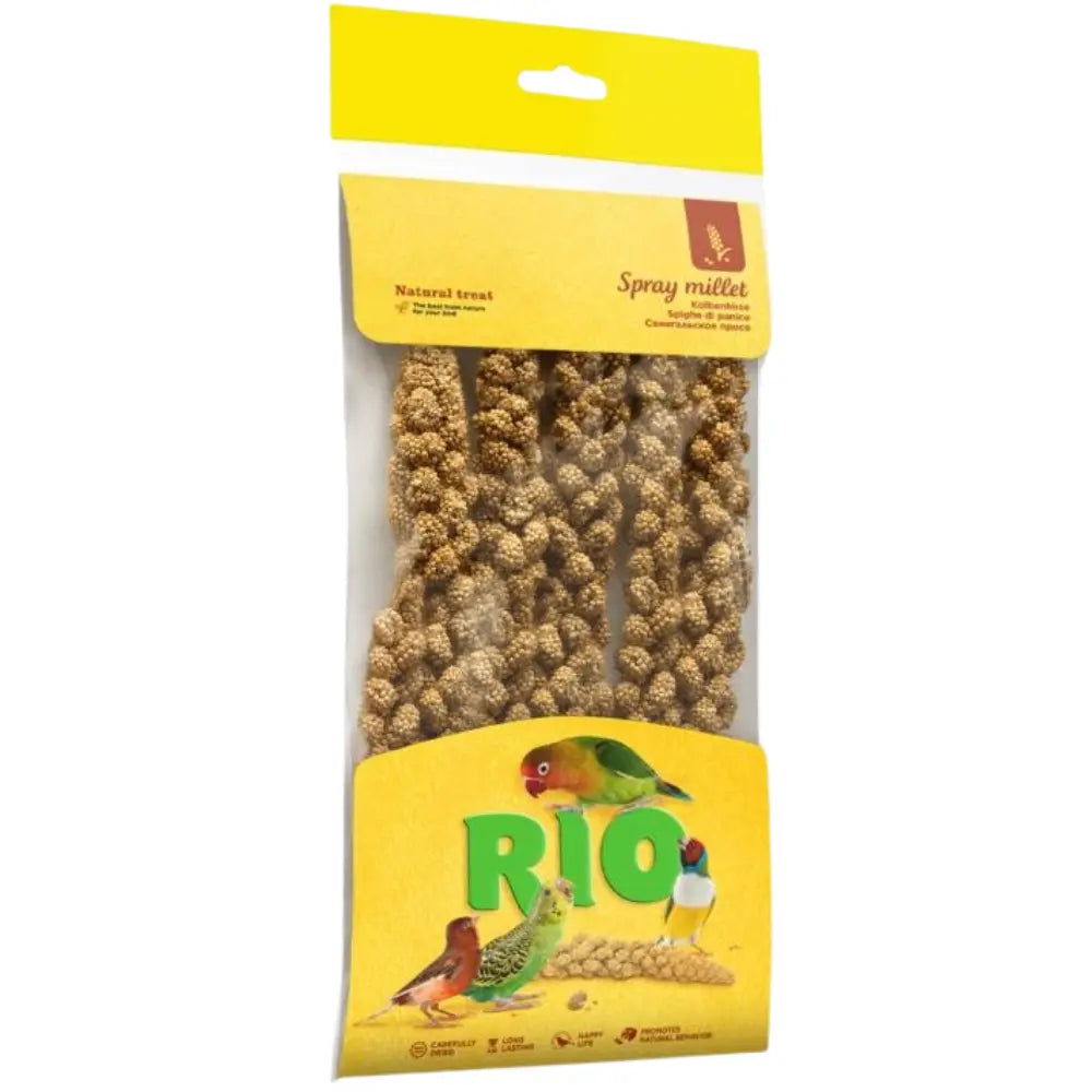 Snack Natural Espiga de Mijo Para Pájaros 100 g Rio al mejor precio -todoastorenimal.com