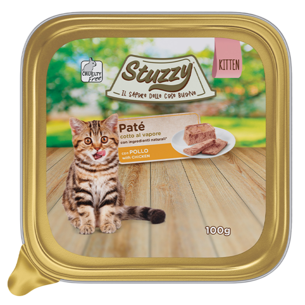 Stuzzy Tarrinas para Gatito Comida de Pollo 100 g al mejor precio -todoastorenimal.com
