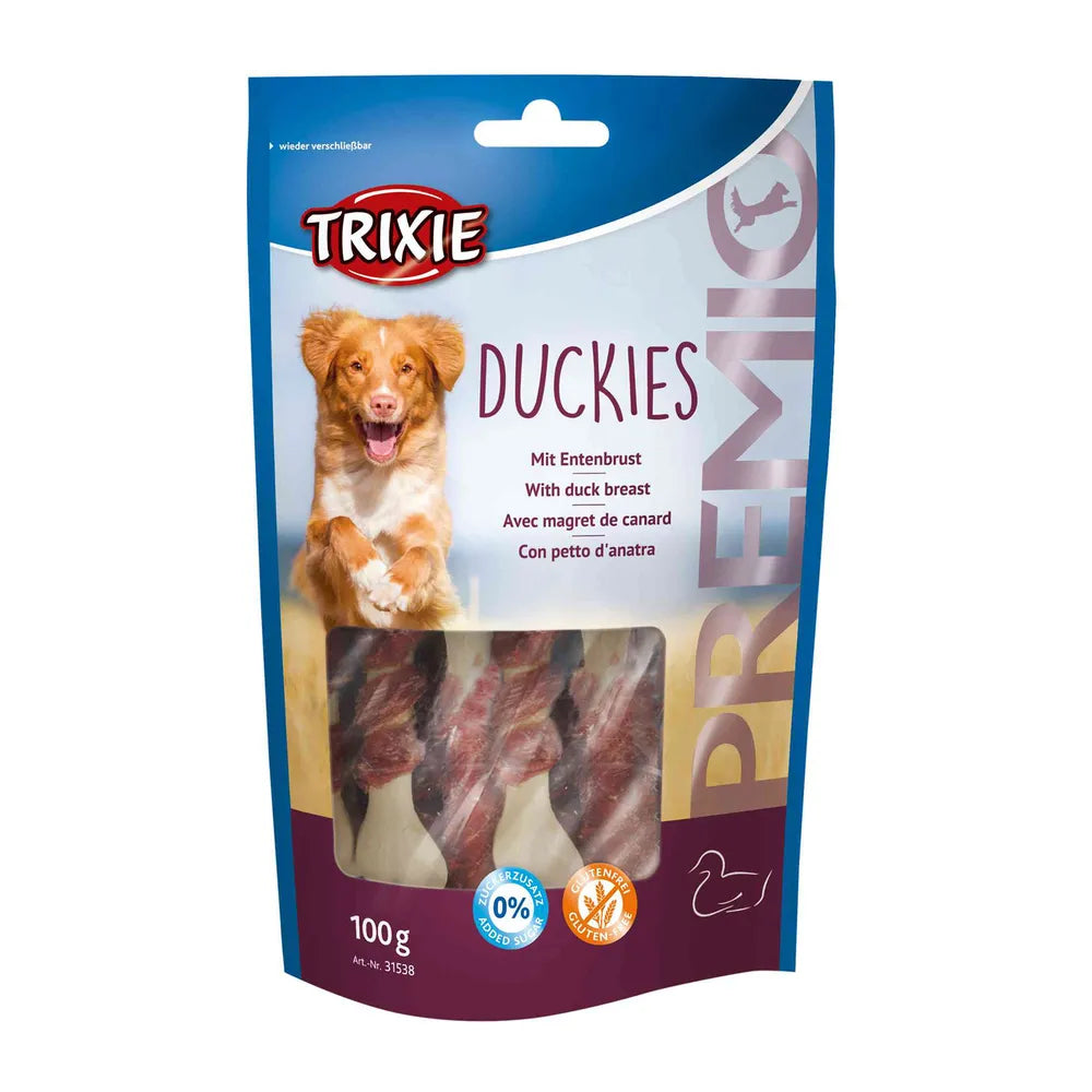 Trixie Duckies Snack Premio para Perros Sabor Pato 100 g al mejor precio -todoastorenimal.com