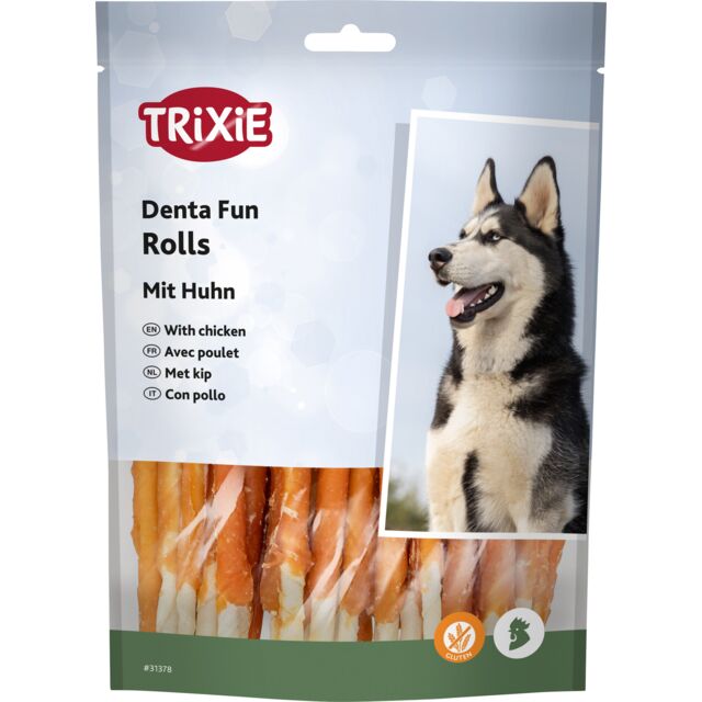 Trixie Snack Denta Fun 30 Rollitos con Pollo al mejor precio -todoastorenimal.com