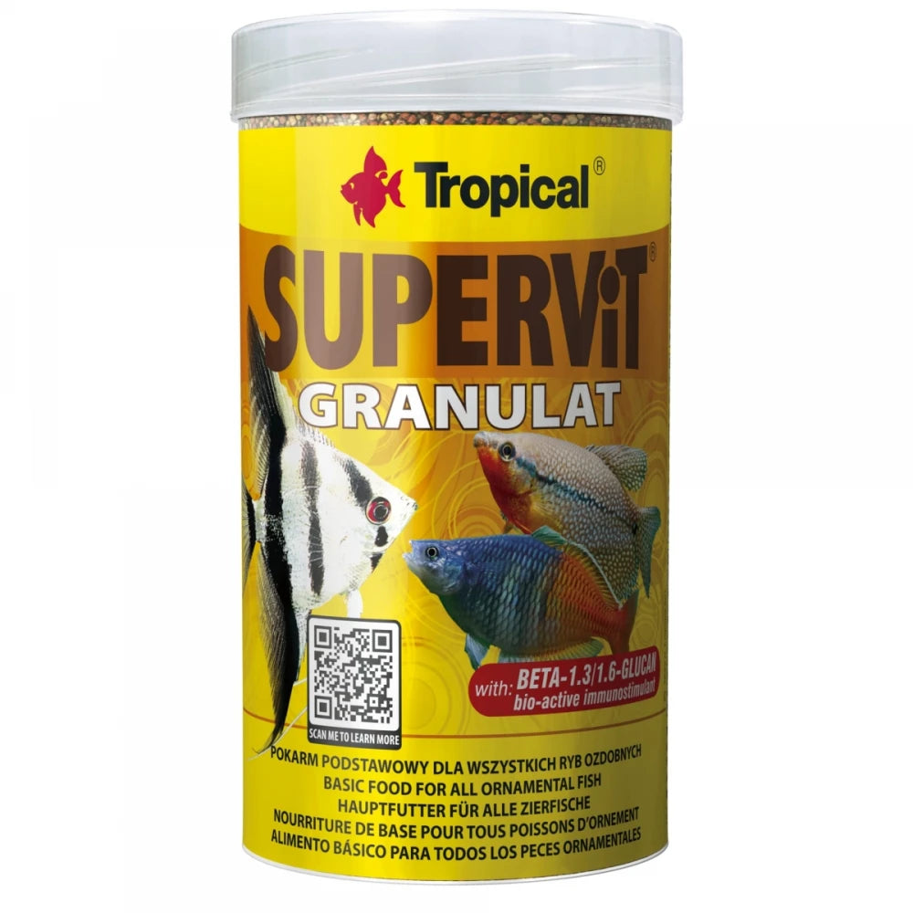 Tropical Supervit Granulado Comida de Alta Calidad para Peces al mejor precio -todoastorenimal.com