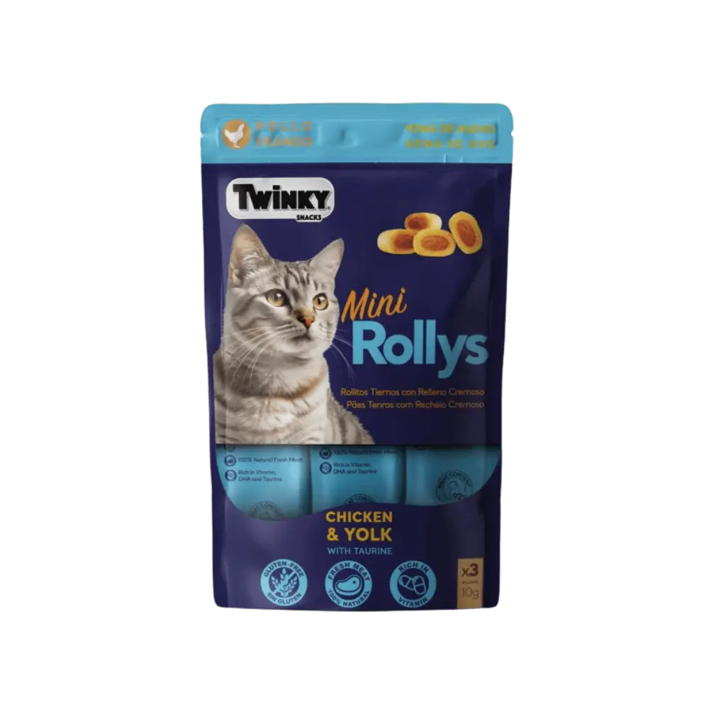 Twinky Mini Rollys Snack para Gatos 3x10 g al mejor precio -todoastorenimal.com