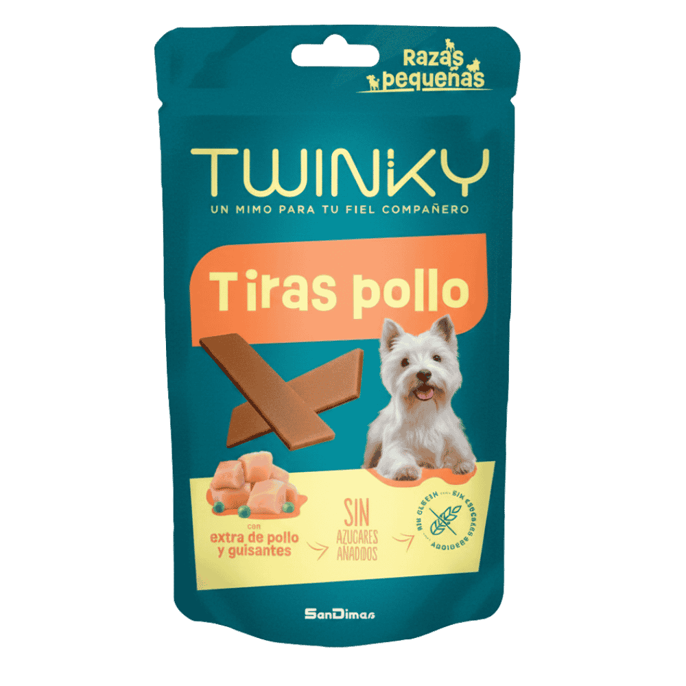 Twinky Tiras Pollo 150 g Snack para Perros al mejor precio -todoastorenimal.com