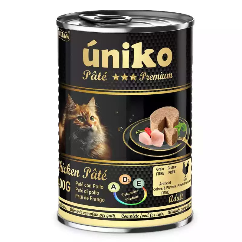 Uniko Comida Húmeda Paté para Gatos 400 g al mejor precio -todoastorenimal.com