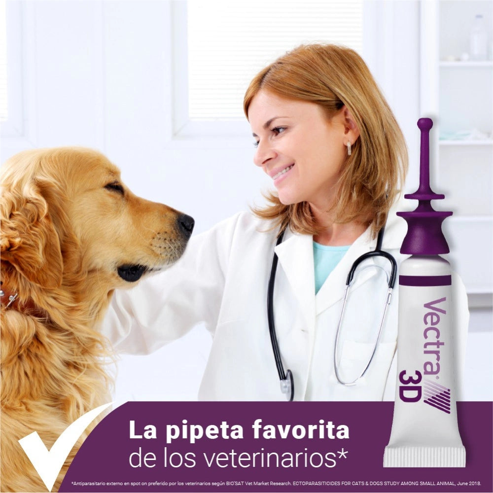 Vectra 3D Pipeta Antiparasitaria para Perros al mejor precio -todoastorenimal.com