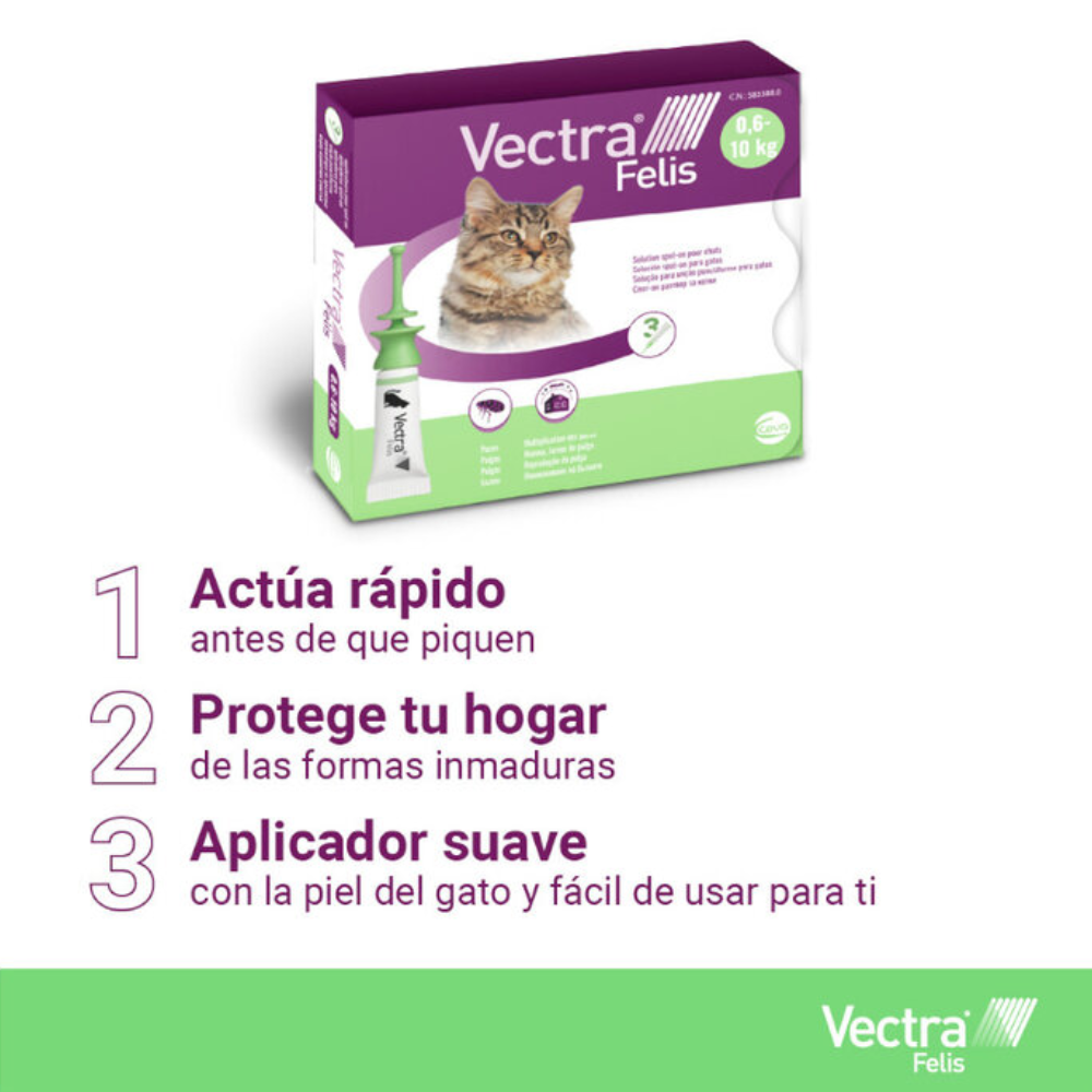 Vectra Felis Pipetas Antiparasitarias para gatos al mejor precio -todoastorenimal.com