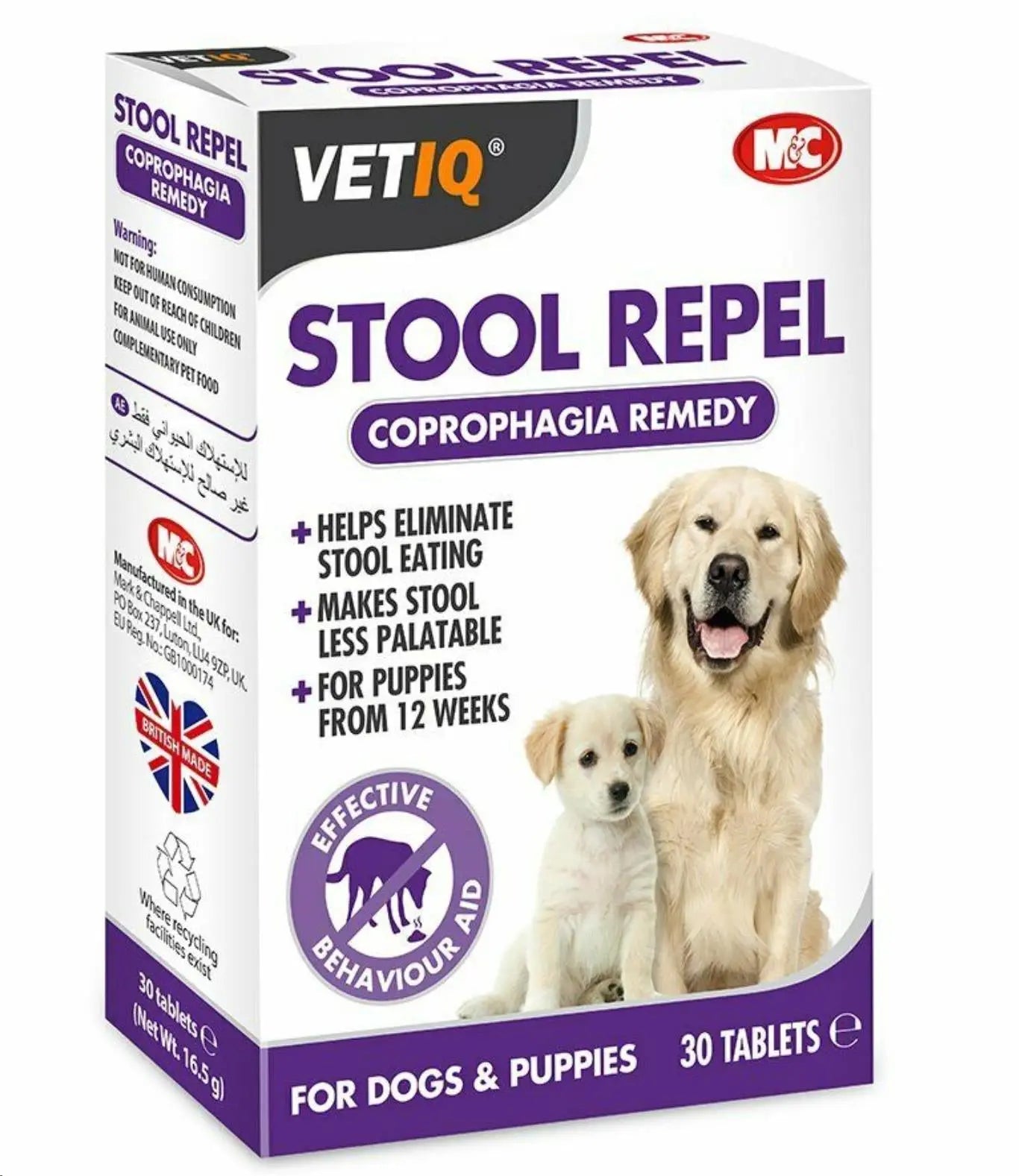 Vetiq Stool Repel 30 Udes.Contra La Coprofagia - Precios Más Baratos - Todoanimal