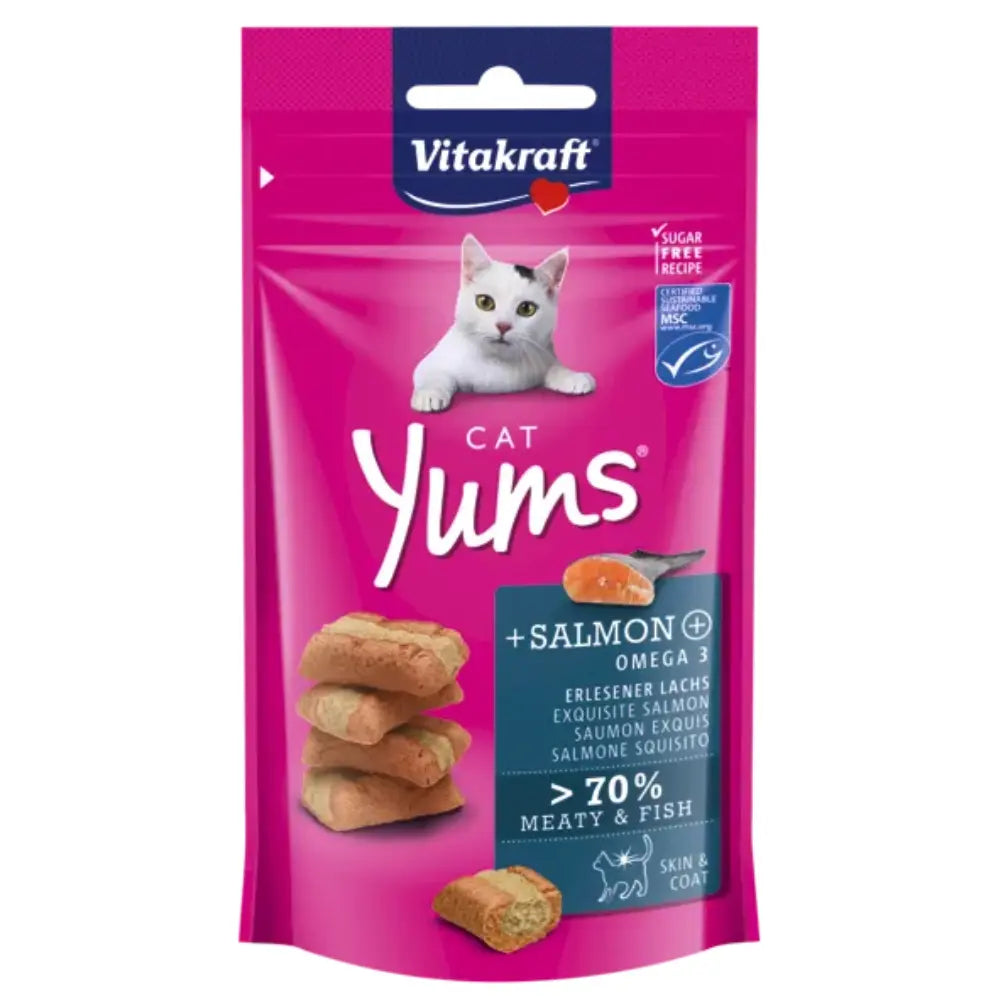 Vitakraft Cat Snack Yums Salmón 40 g al mejor precio -todoastorenimal.com