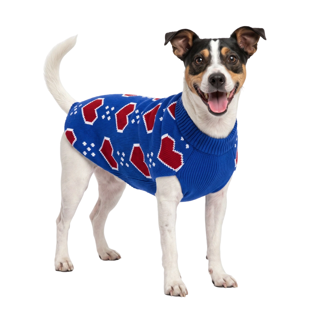 Welova Jersey de Punto Corazones para Perros al mejor precio -todoastorenimal.com