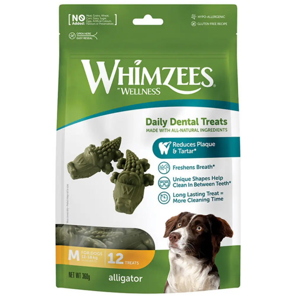 Whimzees Cocodrilo Mix Bolsa 360 g al mejor precio -todoastorenimal.com