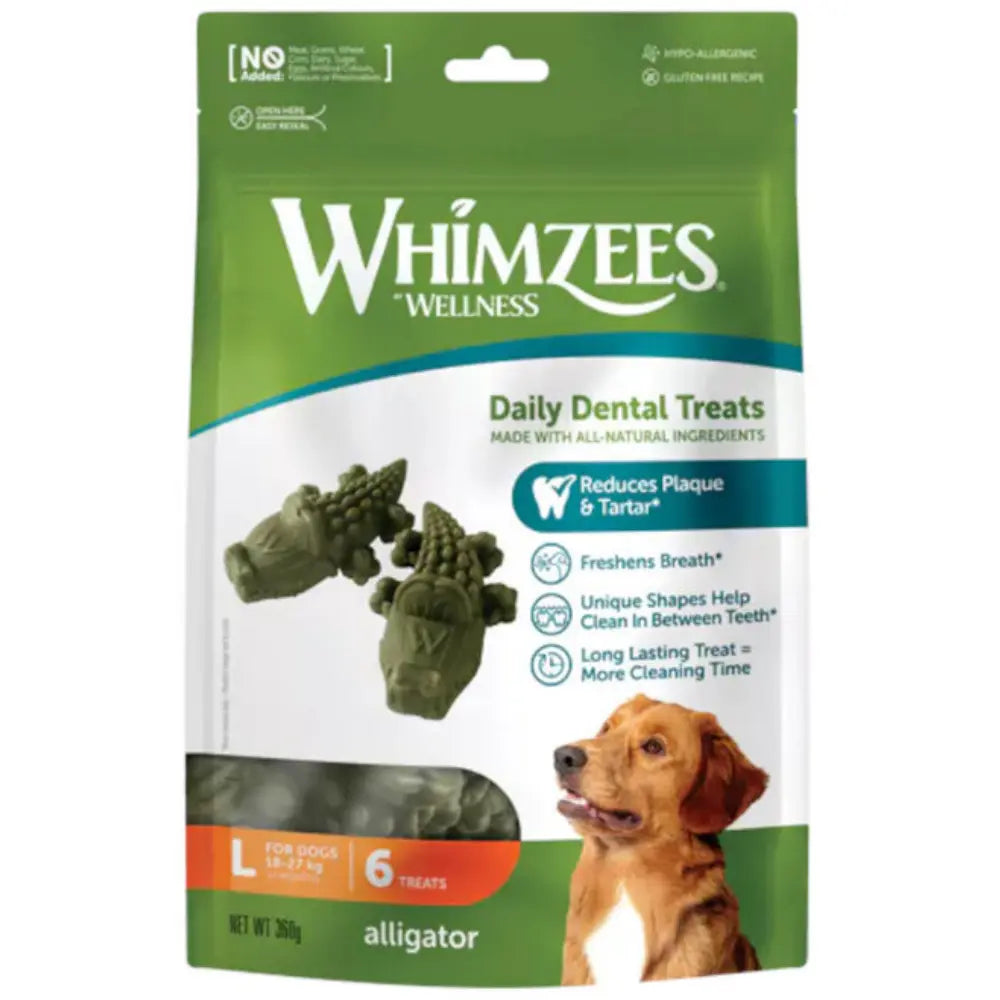 Whimzees Cocodrilo Mix Bolsa 360 g al mejor precio -todoastorenimal.com
