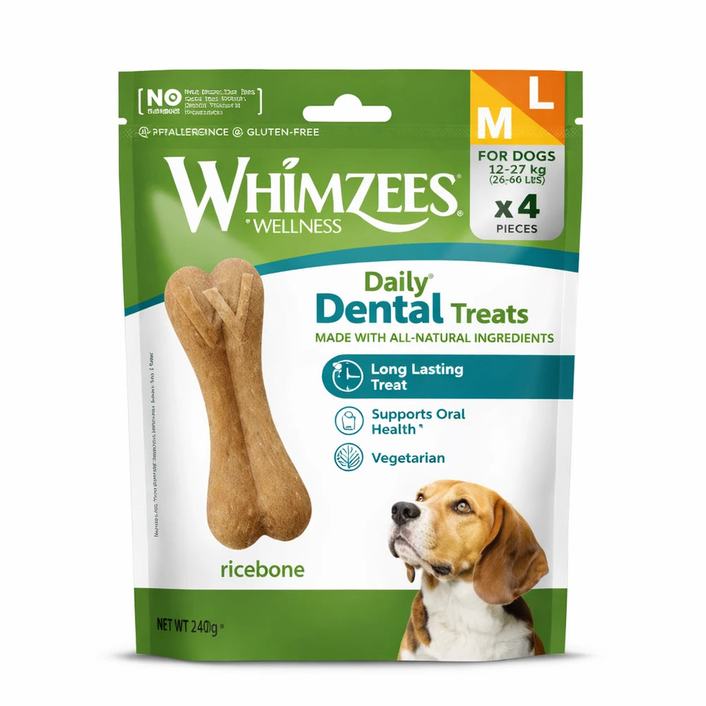 Whimzees Ricebone Snack Dental para Perros al mejor precio -todoastorenimal.com