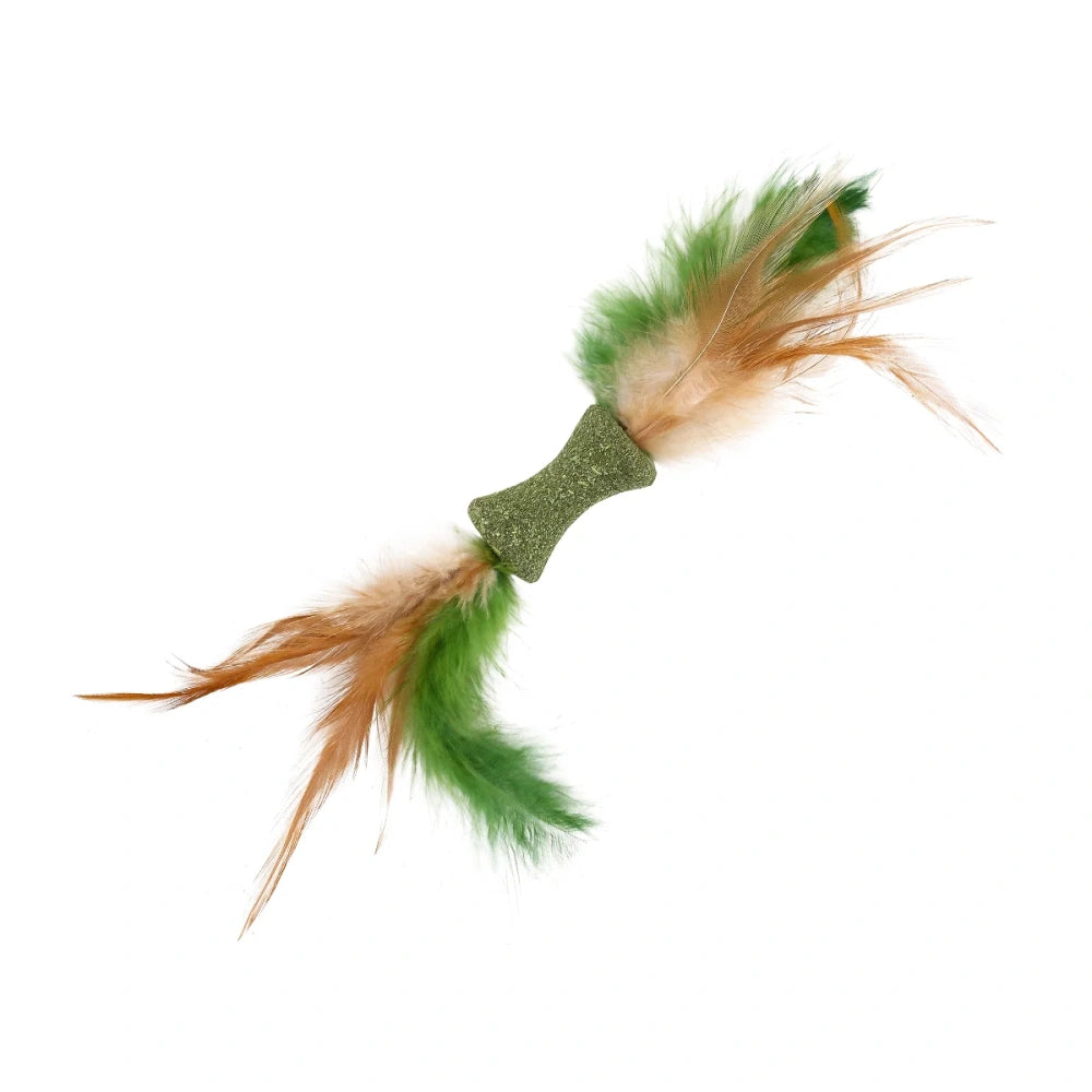 Wouapy Bobina de Doble Pluma Juguete con Catnip para Gatos al mejor precio -todoastorenimal.com