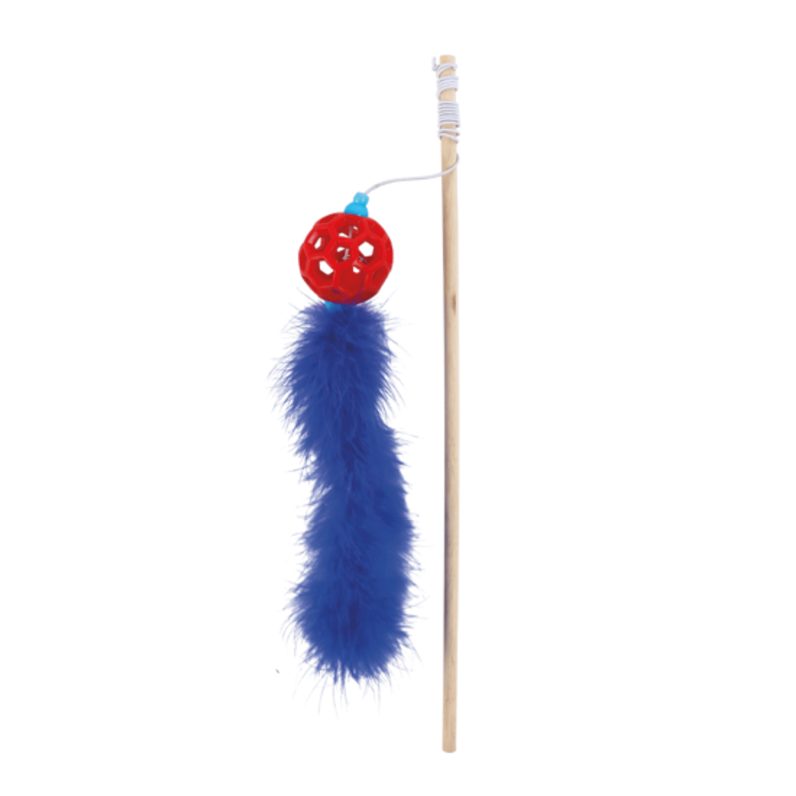 Wouapy Caña de Pescar con Bola TPR y Boa Juguete para Gatos al mejor precio -todoastorenimal.com