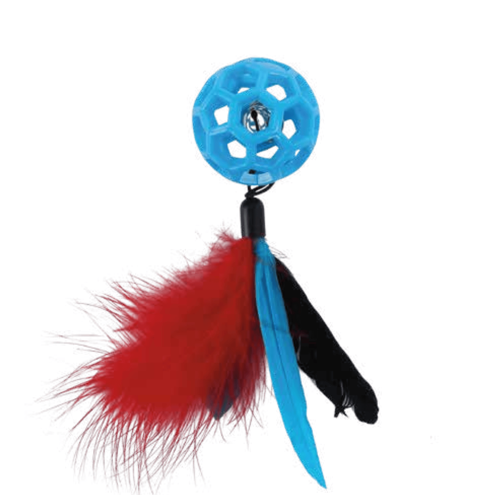 Wouapy Pelota TPR con Cola de Pluma Juguete para Gatos al mejor precio -todoastorenimal.com